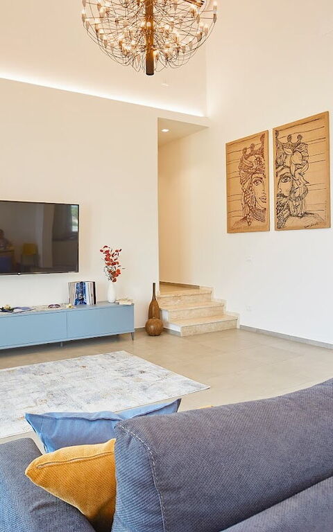 Villa Etesiae: Woonkamer