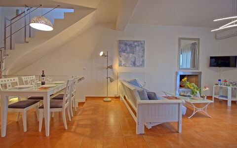 Accommodatie Kastellina: Lunchroom, Woonkamer