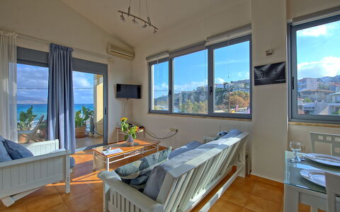 Accommodatie Emmanouela: Woonkamer