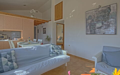 Accommodatie Emmanouela: Woonkamer