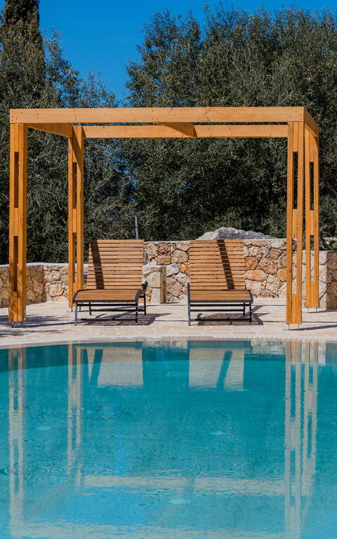 Villa Prokimea: Buitenshuis, Zomer, zwembad