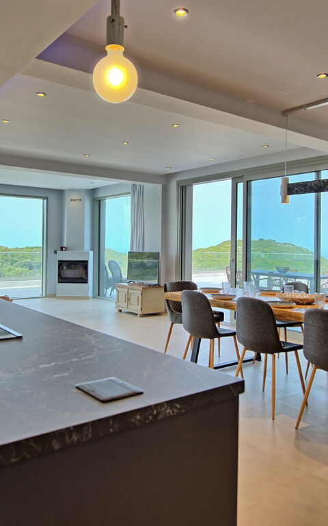 Villa Prokimea: Keuken, Lunchroom