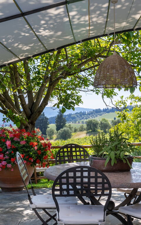 San Guido: Buitenshuis, Keer bekeken, Tuin