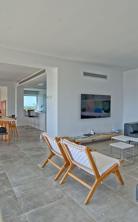 Villa Bluewhite: Woonkamer