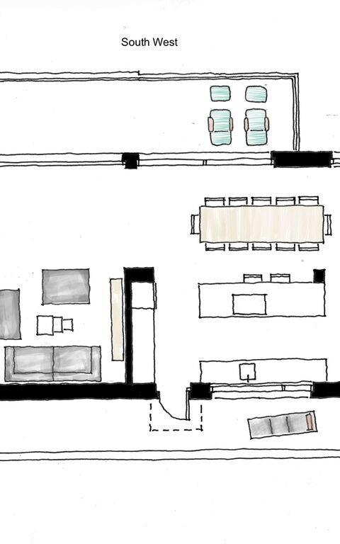 Villa Bluewhite: Planimetria