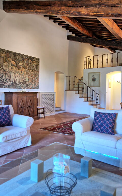 Villa Paneretta: Woonkamer