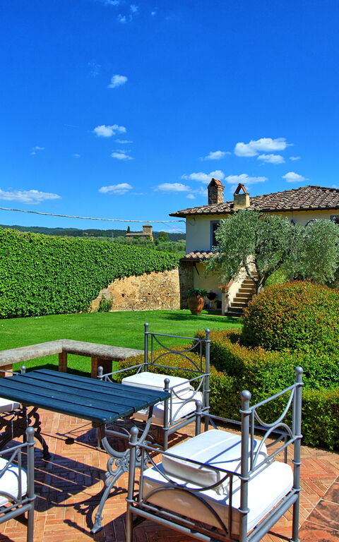 Villa Paneretta: Buitenkanten, Tuin, Zomer