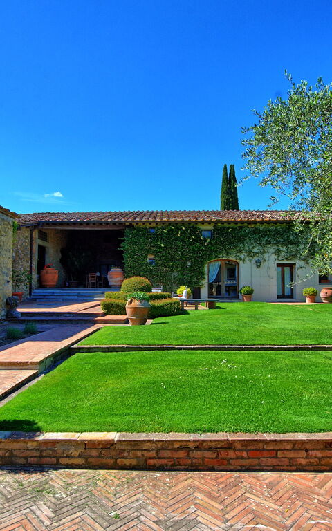 Villa Paneretta: Buitenkanten, Tuin, Zomer