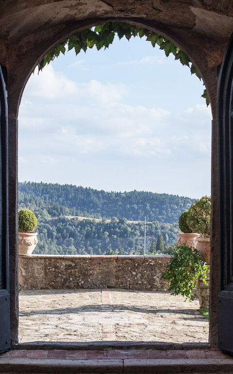 Villa Paneretta: Buitenshuis, Tuin