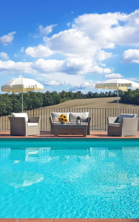 Casale Chieteno: Buitenshuis, Keer bekeken, Tuin, Zomer, zwembad