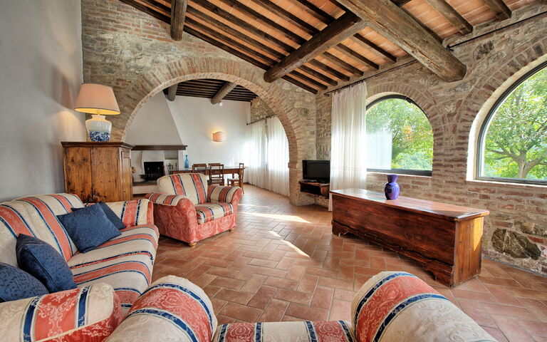 Casale Chieteno: Woonkamer