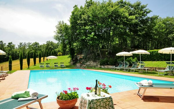 Casale Chieteno: Buitenshuis, Zomer, zwembad