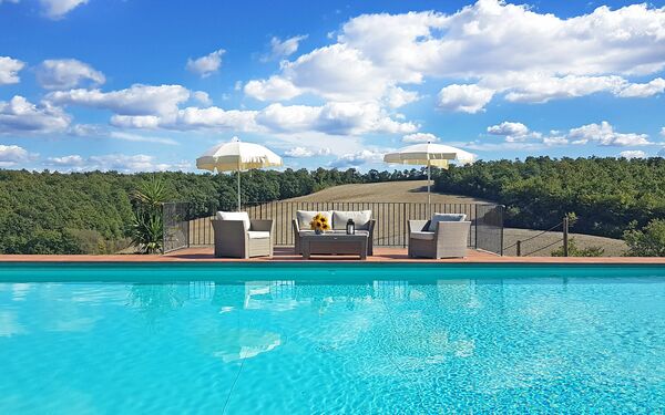 Casale Chieteno: Buitenshuis, Keer bekeken, Tuin, Zomer, zwembad