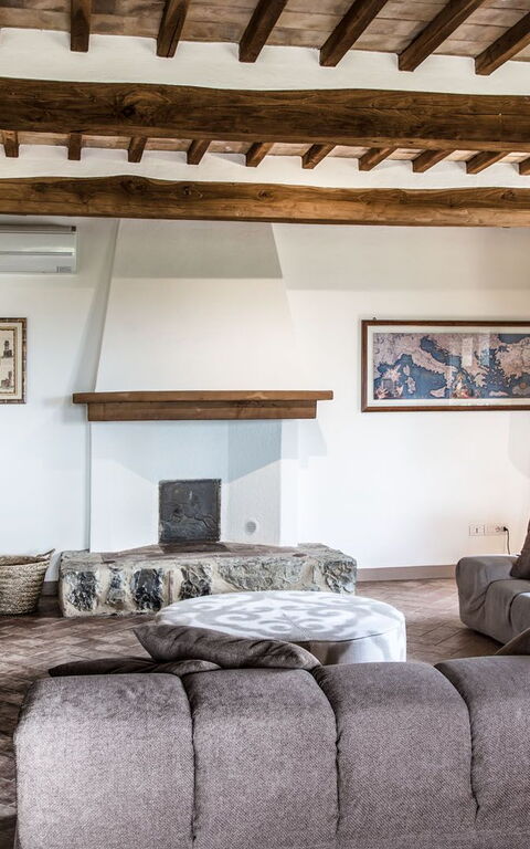 Villa Chiugi: Woonkamer