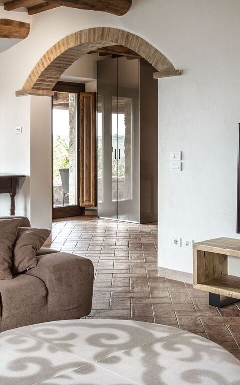 Villa Chiugi: Woonkamer