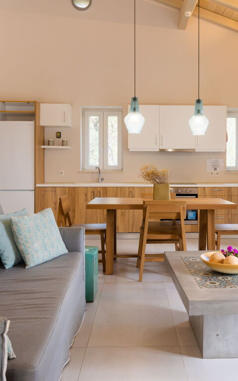 Villa Yaisemi: Keuken, Woonkamer