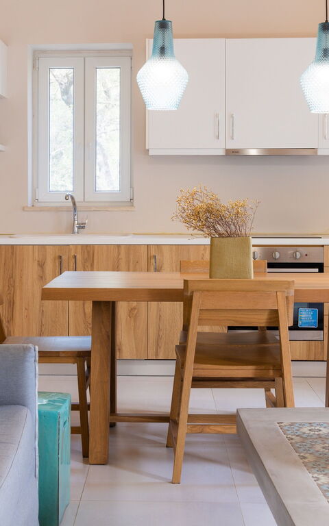 Villa Yaisemi: Keuken, Woonkamer