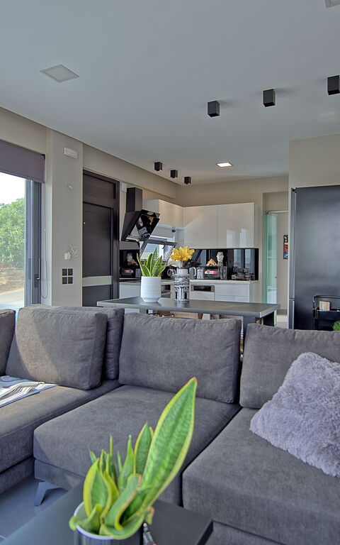 Villa Popi: Keuken, Woonkamer