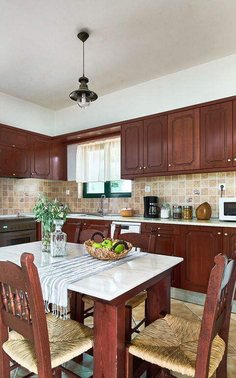 Villa Politini: Keuken, Lunchroom