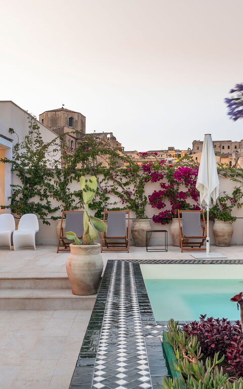 Aurispa: Balkon / terras / patio, Buitenshuis, zwembad