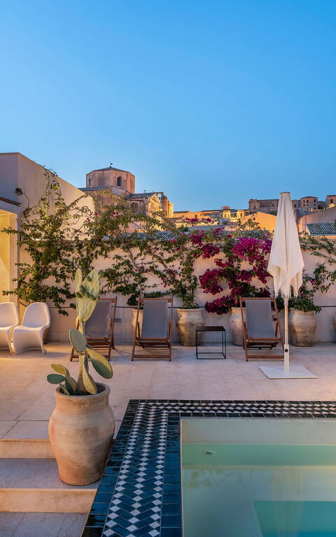 Aurispa: Balkon / terras / patio, Buitenshuis, zwembad