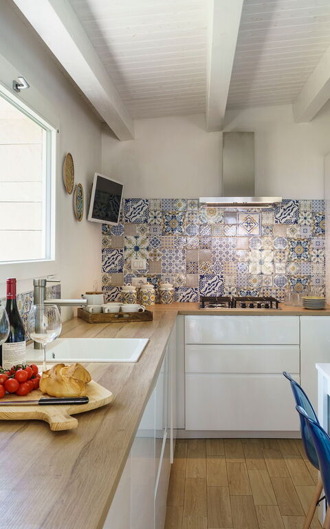 Marinella Punta Milocca: Keuken, Lunchroom