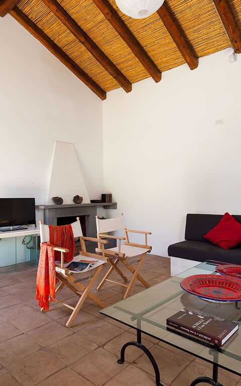 Villa Nerello: Woonkamer