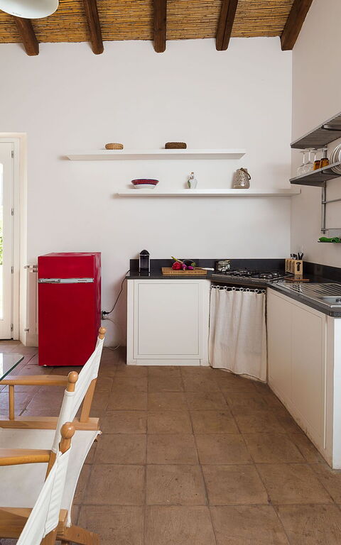 Villa Nerello: Keuken, Lunchroom