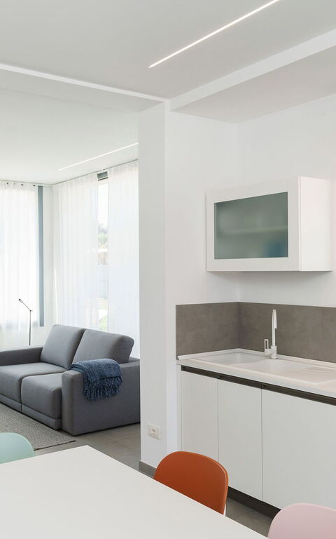 Villa Mia: Keuken, Lunchroom, Woonkamer