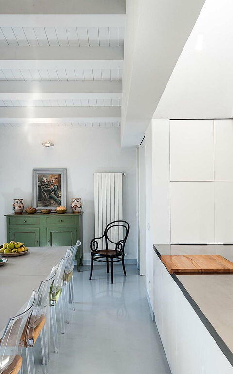 Villa Hybla: Keuken, Lunchroom