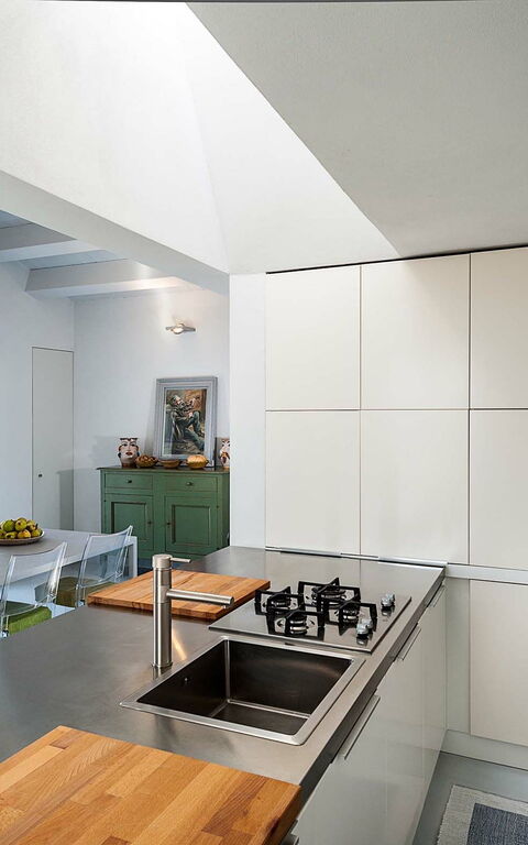 Villa Hybla: Keuken, Lunchroom