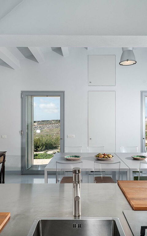 Villa Hybla: Keuken, Lunchroom