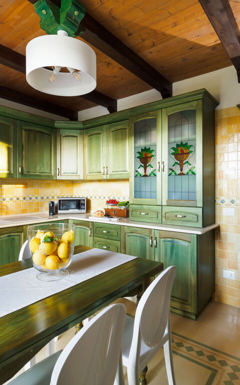 Villa Girasole: Keuken, Lunchroom