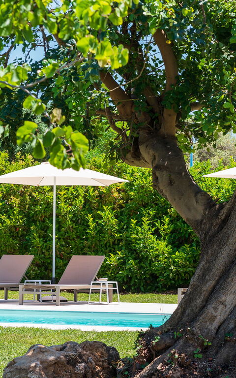 Villa Girasole: Tuin, zwembad