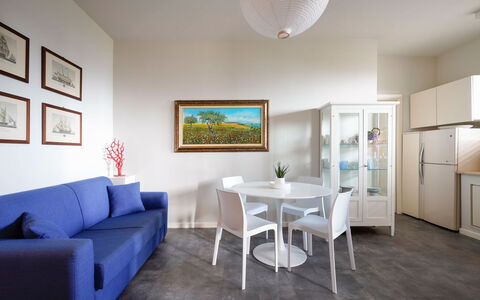 Accommodatie Corallo: Lunchroom, Woonkamer