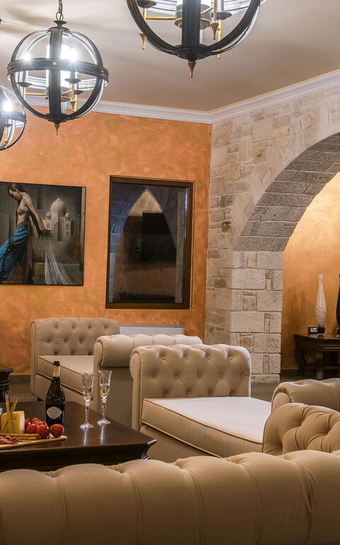 Villa Kalliste: Woonkamer