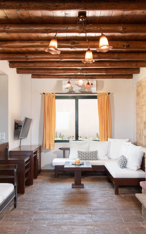 Villa Kissos: Woonkamer