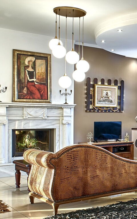 Villa Milon: Woonkamer