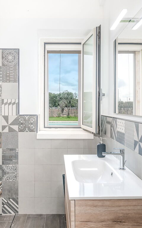 Villa Trullina: Badkamer