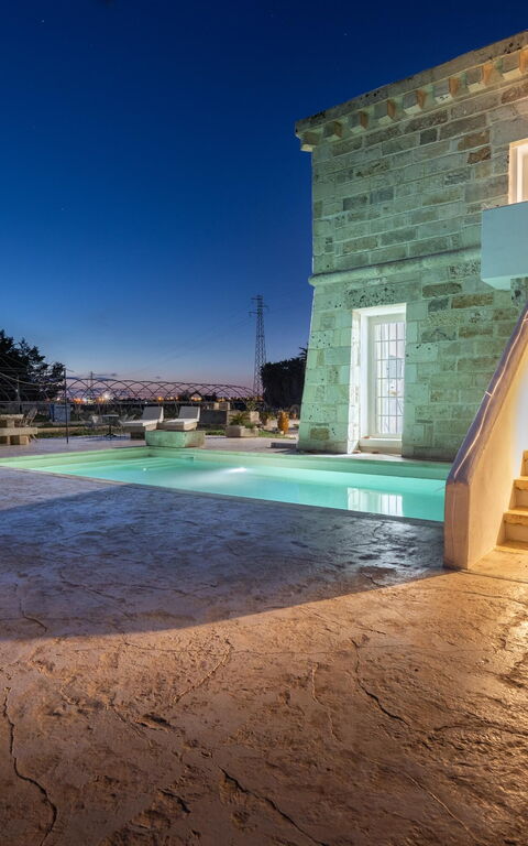 Villa Turris: Tuin, zwembad