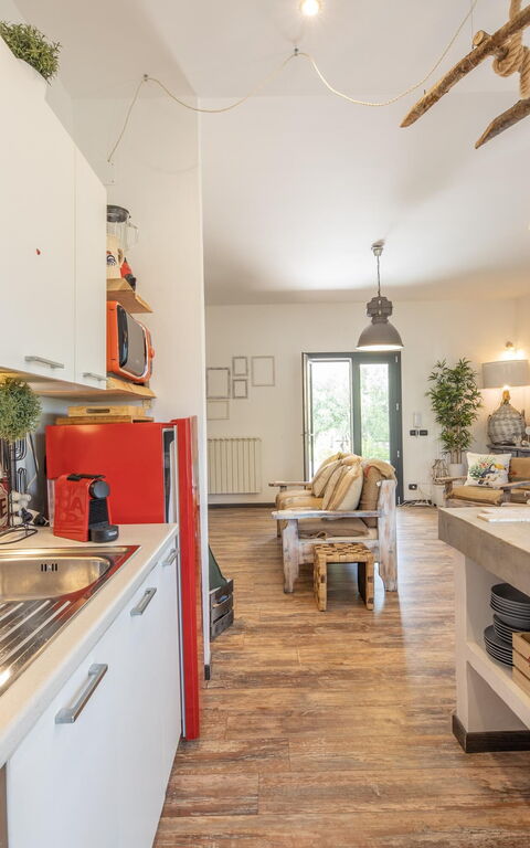 Villa Natura: Keuken, Lunchroom, Woonkamer