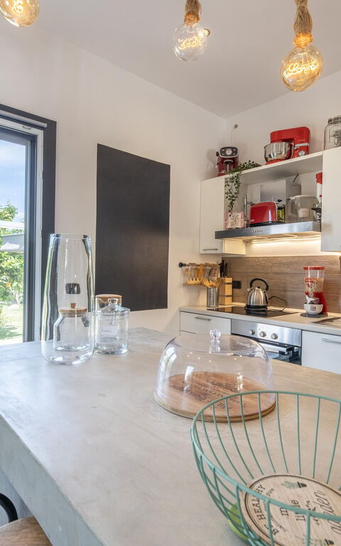 Villa Natura: Balkon / terras / patio, Buitenshuis, Keuken, Lunchroom