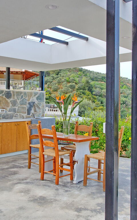 Aretousa: Balkon / terras / patio, Buitenshuis