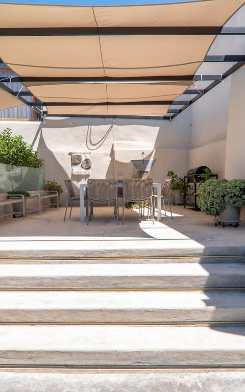 Casa Cafenio: Balkon / terras / patio, Buitenshuis
