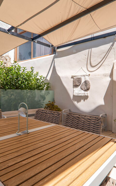 Casa Cafenio: Balkon / terras / patio, Buitenshuis