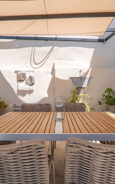 Casa Cafenio: Balkon / terras / patio, Buitenshuis