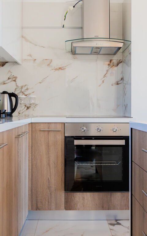 Villa Olivum: Keuken, Woonkamer