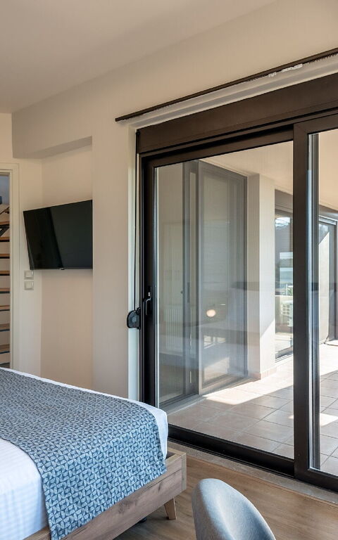 Dioni: Balkon / terras / patio, Keer bekeken, slaapkamer