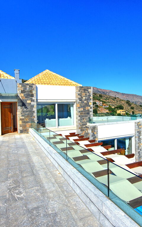 Villa Marina: Balkon / terras / patio, Buitenshuis, Keer bekeken