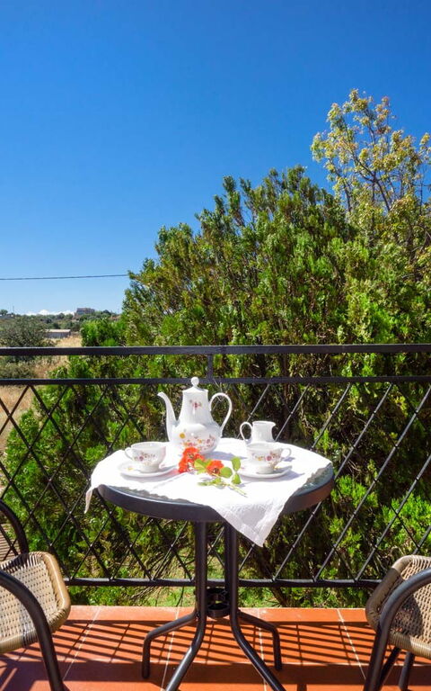 Villa Giani: Balkon / terras / patio, Buitenshuis, Keer bekeken, Tuin